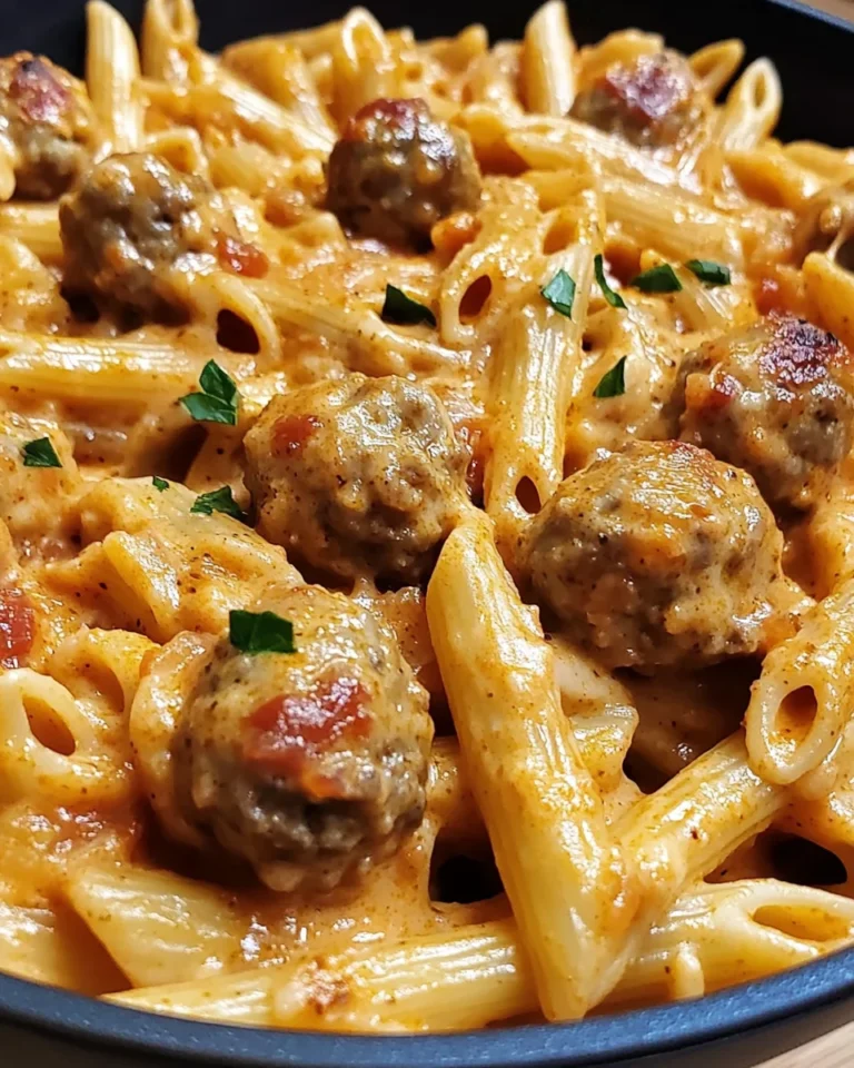 One-Pot Creamy Cajun Meatball Pasta: Easy & Flavorful Recipe