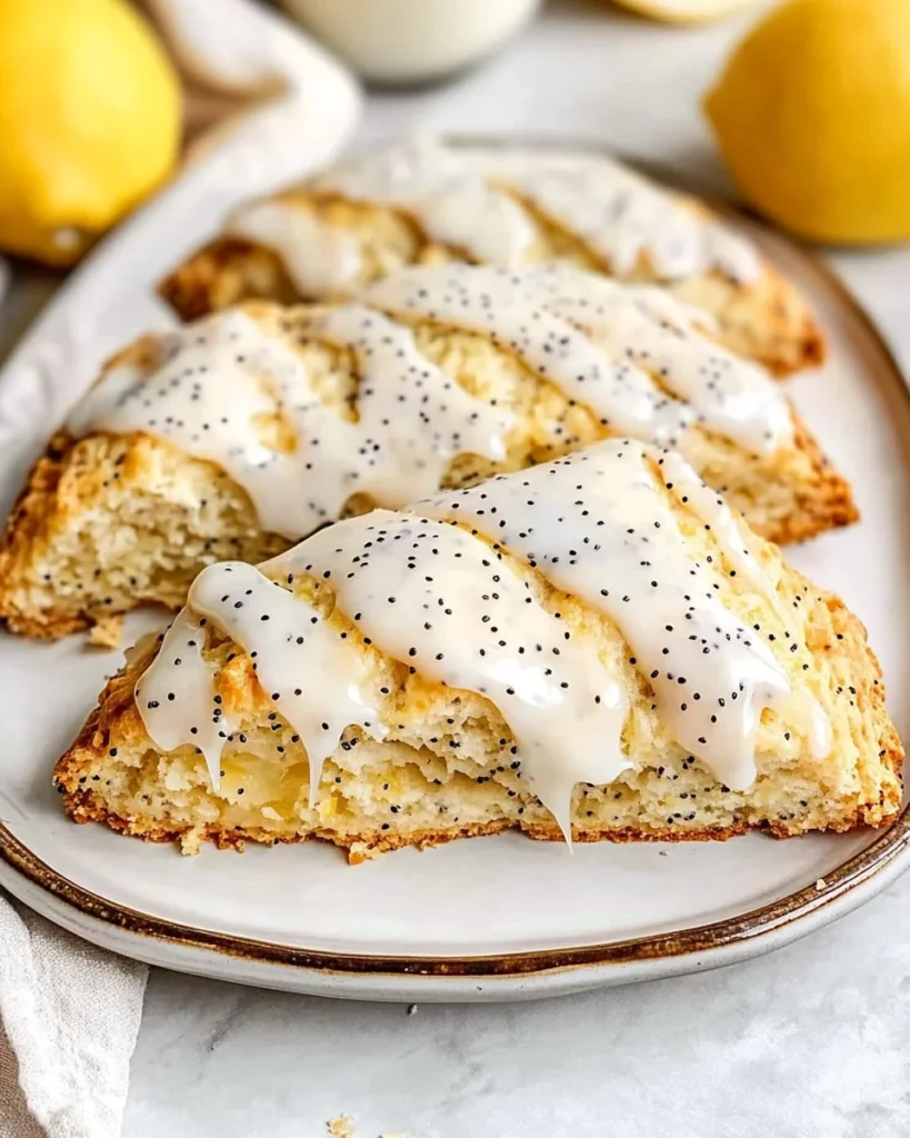 Ridiculously Easy Lemon Poppy Seed Scones