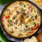 Slow Cooker Philly Cheesesteak Dip