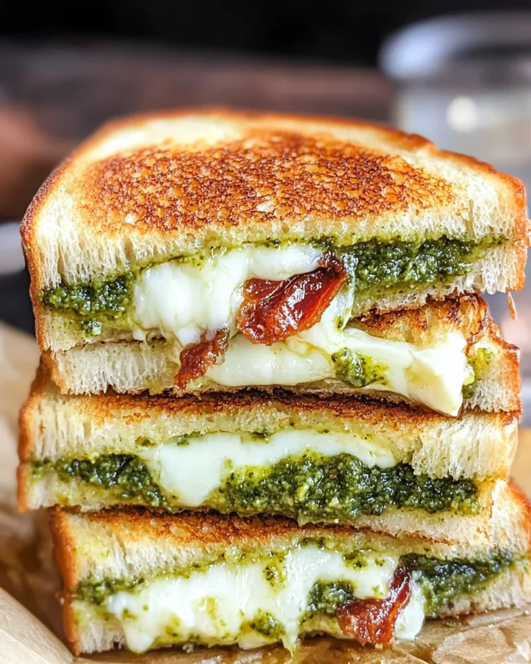 Sourdough Pesto Grilled Cheese