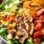 Southwest Chicken Cobb Salad with Chipotle Lime Dressing