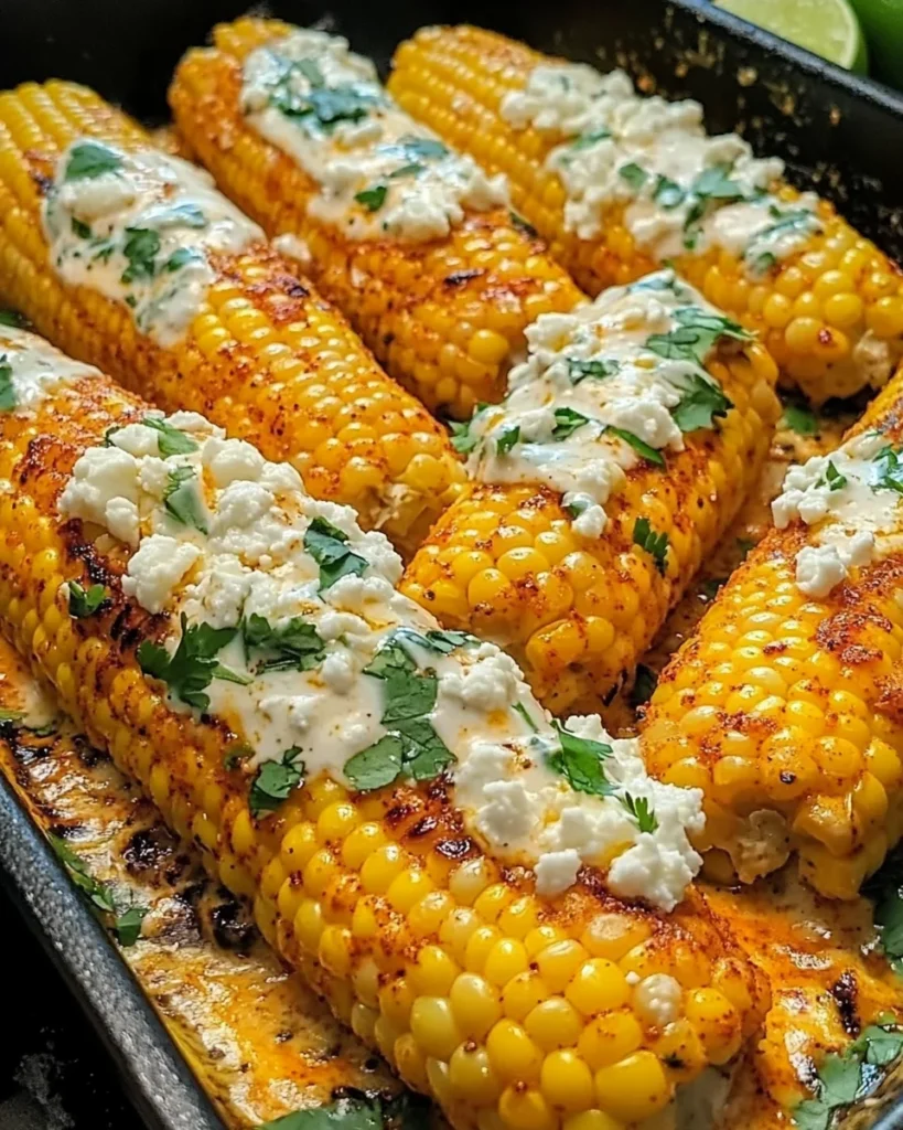 Spicy Creamy Cajun Corn Cob