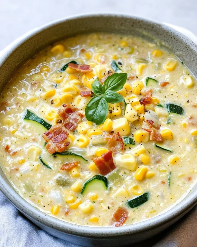 Summer Corn and Zucchini Chowder Recipe