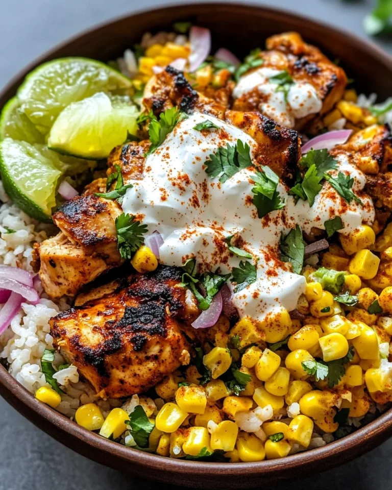 Tasty Street Corn Chicken Bowl - Alrightwithme