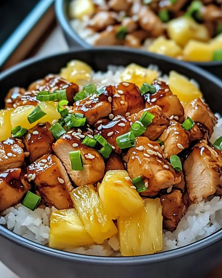 Teriyaki Chicken and Pineapple Bowls: A Flavorful Delight!