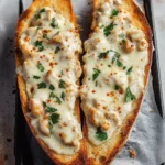 The Viral Chicken Alfredo Garlic Bread I'm Obsessed With