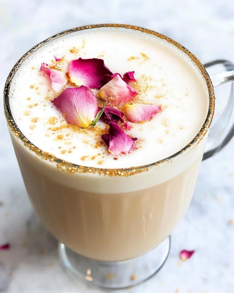 Vanilla Rose Tea Latte