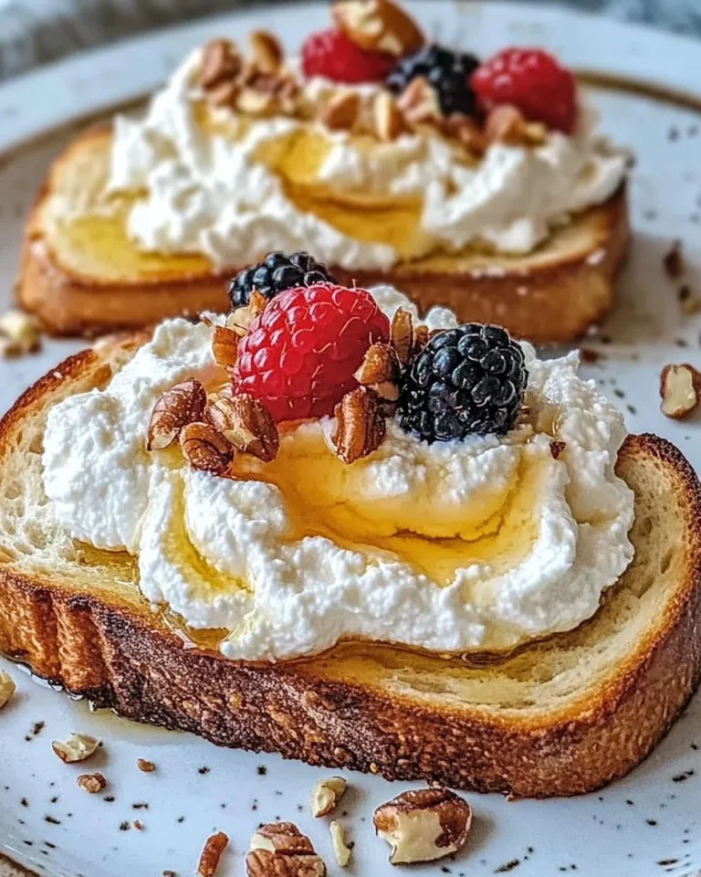 Whipped Ricotta Honey Toast Recipe