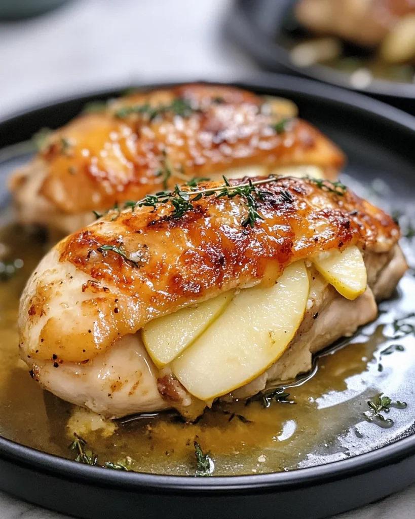 Apple and Brie Stuffed Chicken