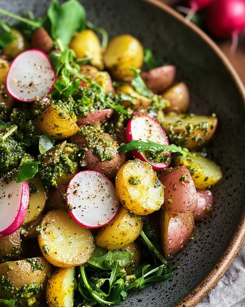 Arugula Pesto Potato Salad