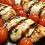 Balsamic Baked Chicken Breast with Mozzarella Cheese Recipe