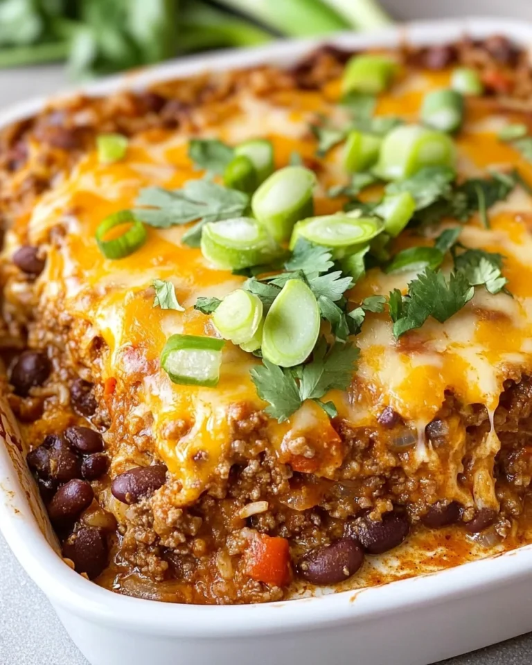 Beef Enchilada Casserole with Rice