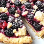 Blackberry Shortbread Wedges
