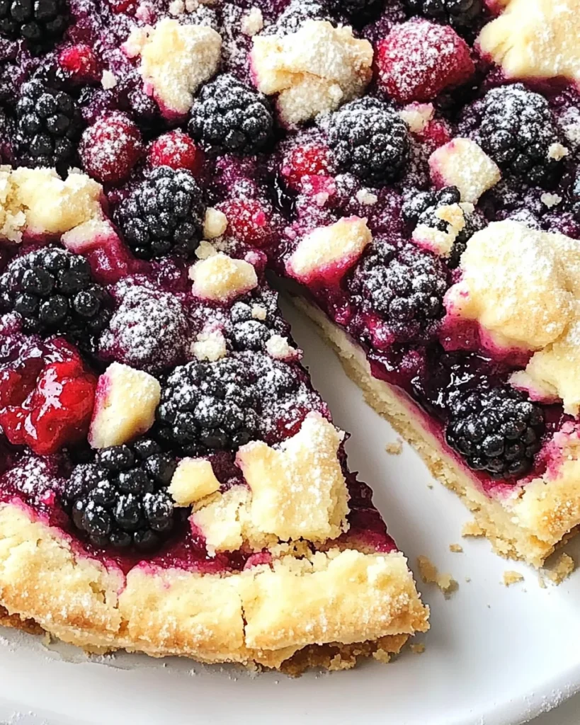 Blackberry Shortbread Wedges