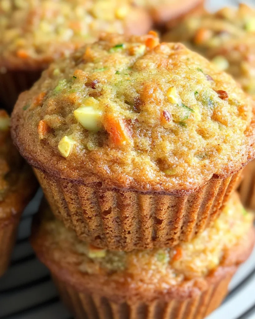 Carrot Cake Zucchini Muffins