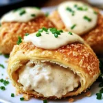 Chicken Pillows with Creamy Parmesan Sauce