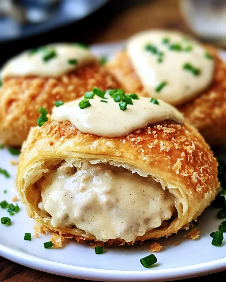 Chicken Pillows with Creamy Parmesan Sauce