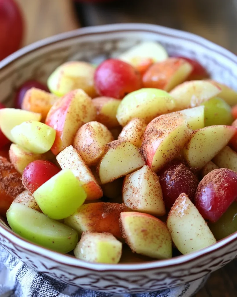 Cinnamon Apple Grape Salad