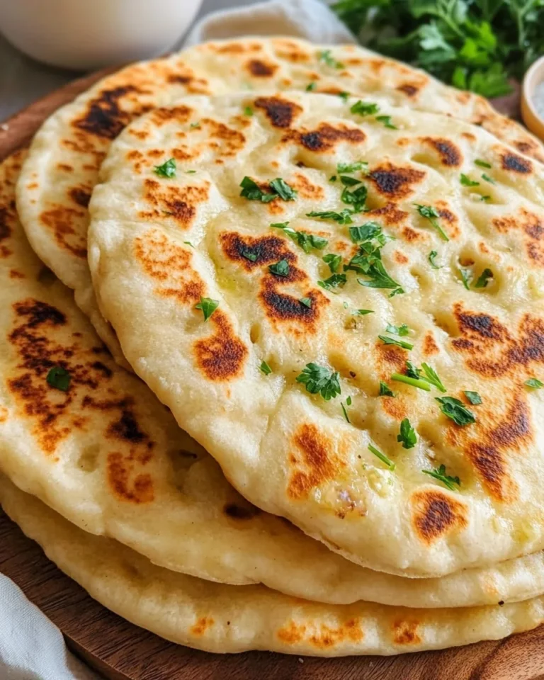 Cottage Cheese Garlic Naan (High Protein, No Yeast!)