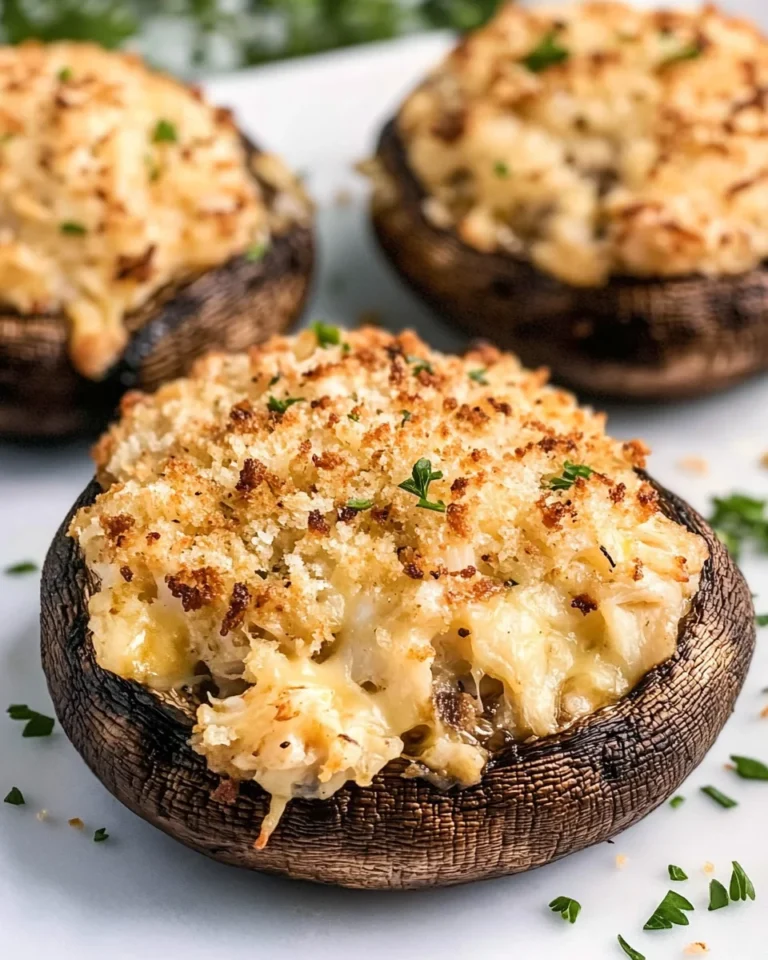 Crab-Stuffed Portobello Mushrooms