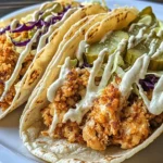 Dill Pickle Ranch Smash Chicken Tacos with Crispy Cheese Lace