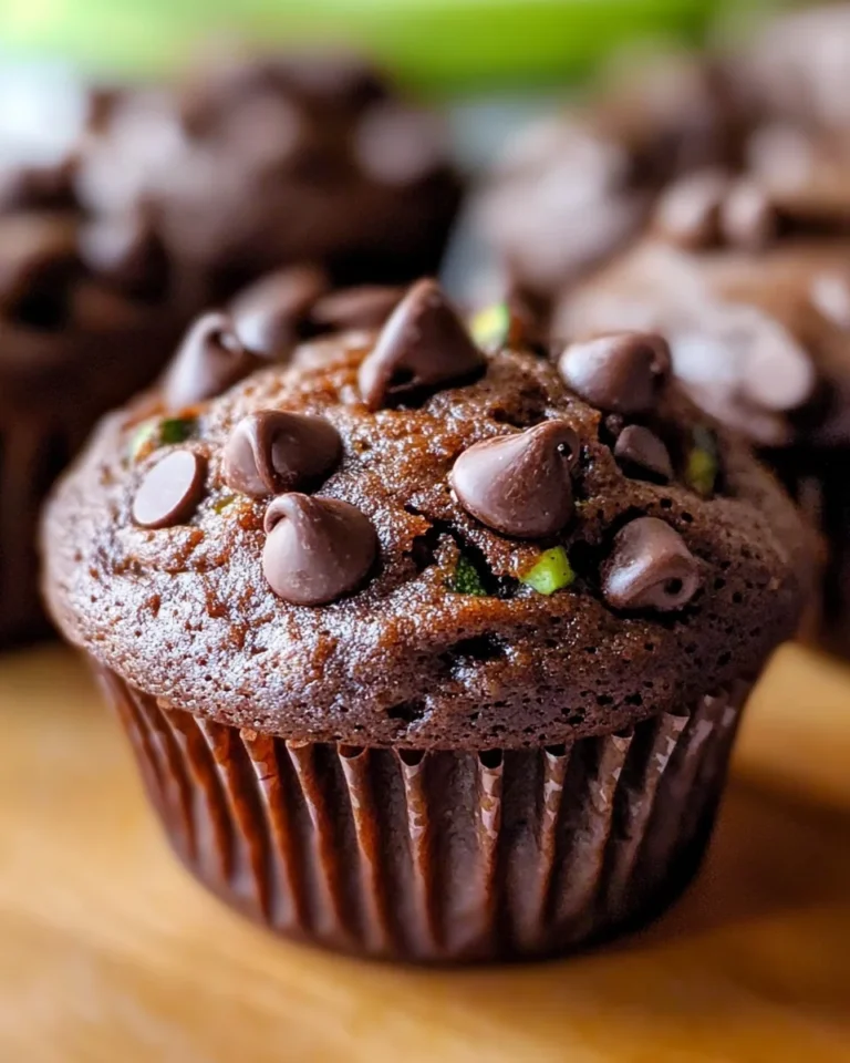 Double Chocolate Zucchini Muffins