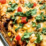 Easy Chicken Burrito Casserole