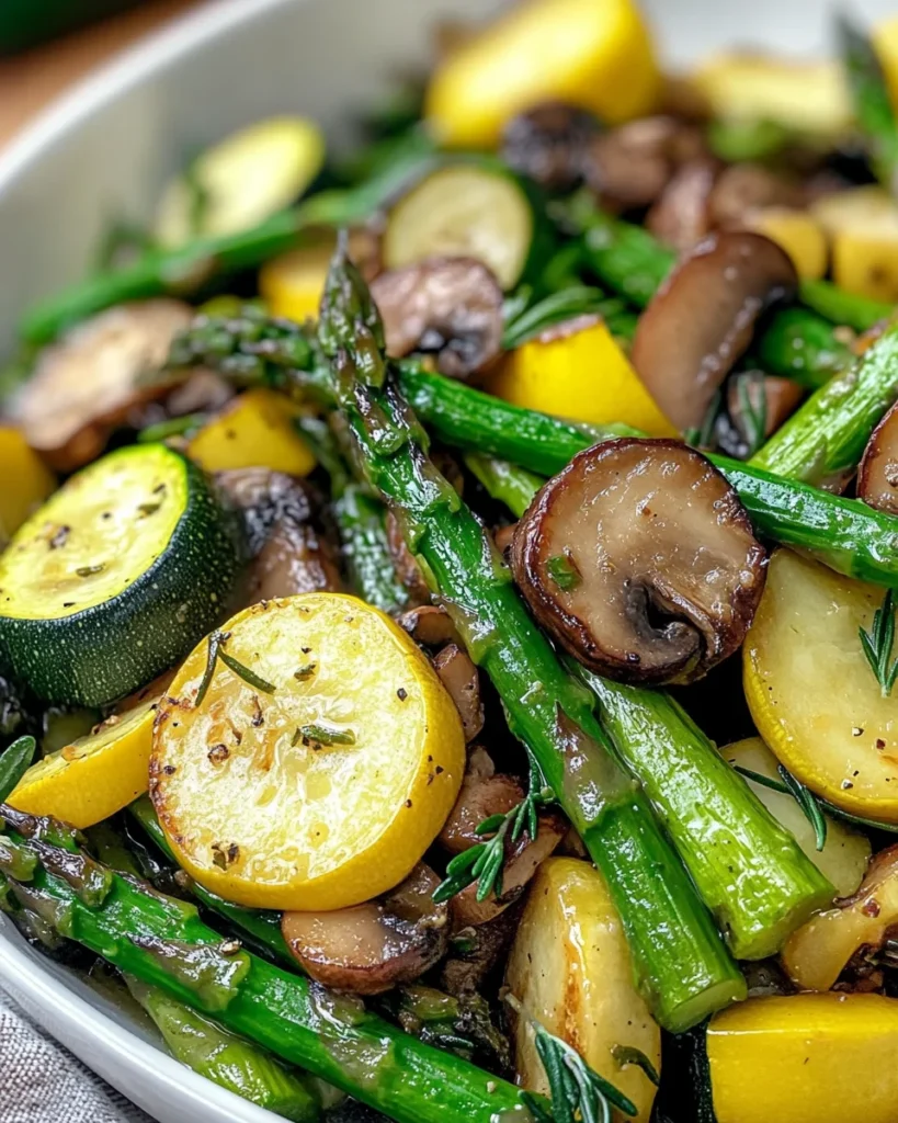 Flavorful Asparagus with Zucchini and Squash