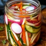 Fridge Pickled Radish & Veggies: Crunchy & Flavorful Delight