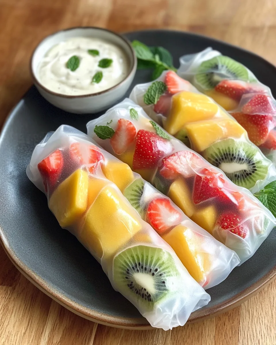Spring Frut Fruit Spring Rolls - Easy & Delicious Summer Treats