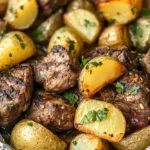 Garlic Butter Steak and Potato Foil Packets