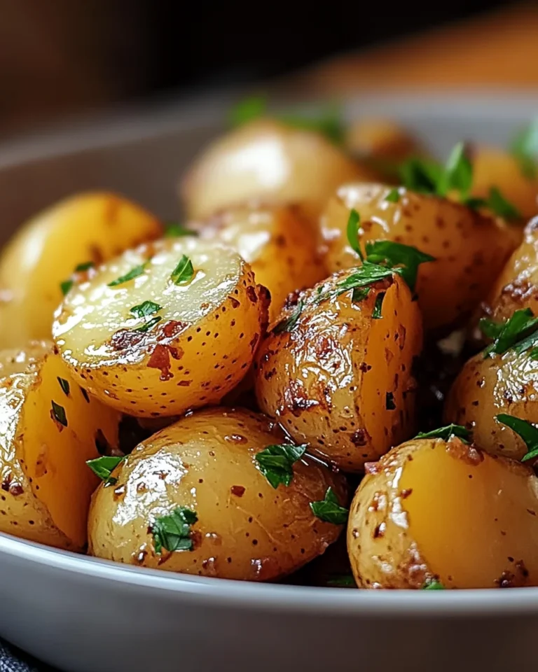 Garlic Sauce Baby Potatoes