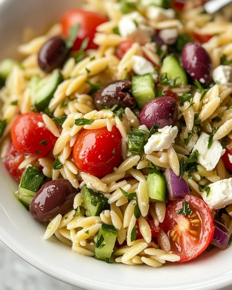 Greek Orzo Pasta Salad