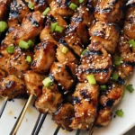 Honey Garlic Asian Chicken Kabobs