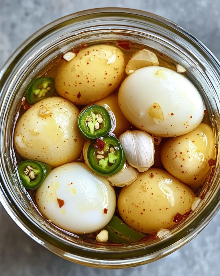 Hot & Spicy Garlic Pickled Eggs Recipe
