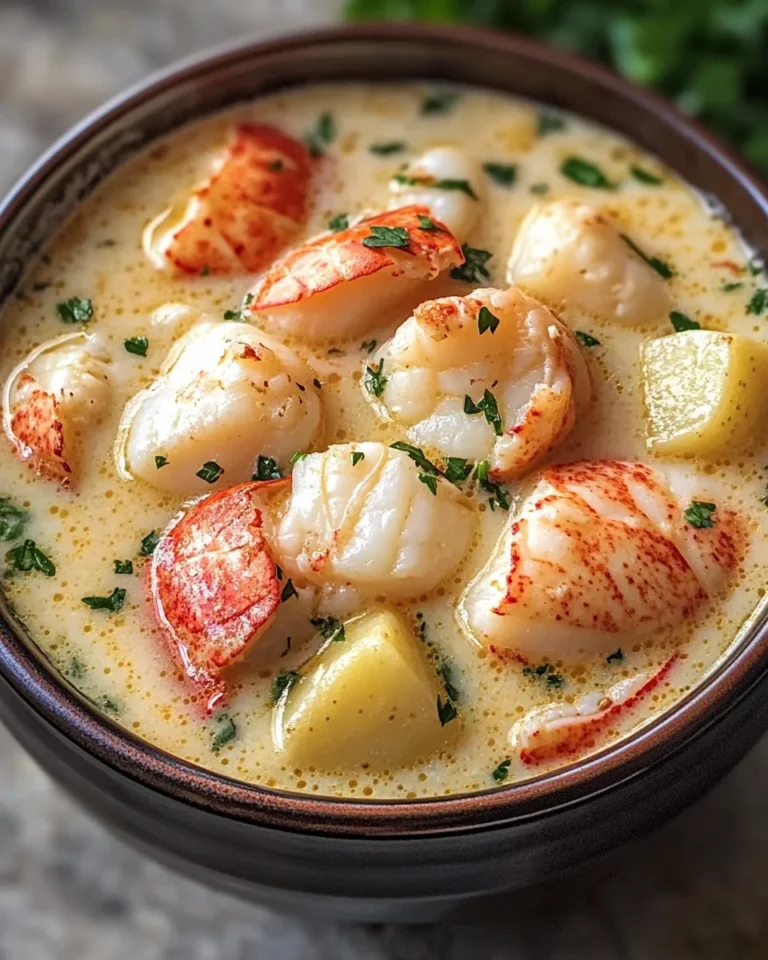 Indulge in Creamy Lobster & Scallop Chowder Delight