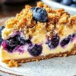 Lemon Blueberry Crumble Cheesecake