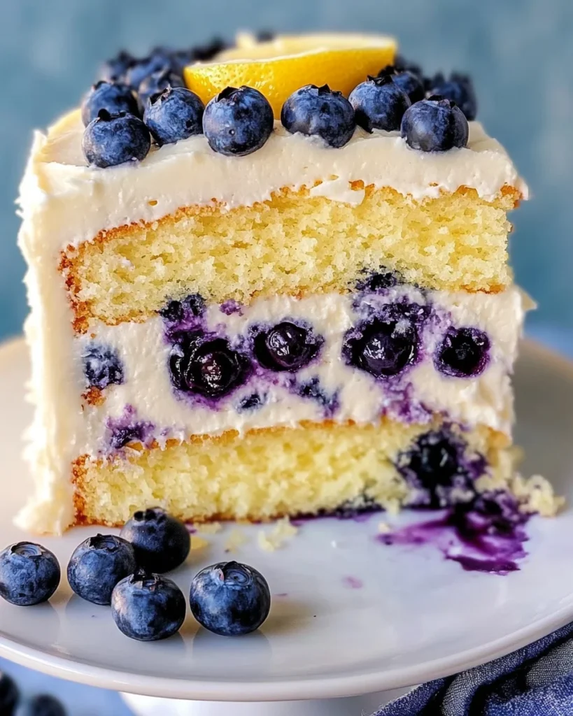 Lemon Blueberry Layer Cake