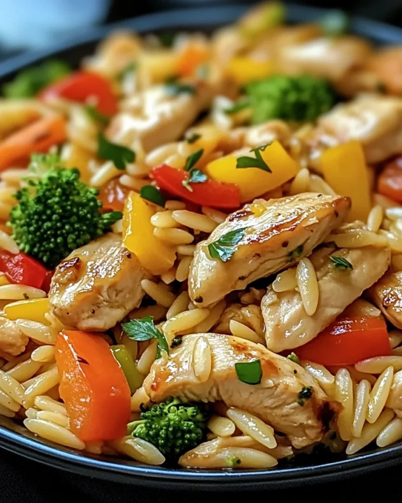 Lemon Chicken & Veggie Orzo Stir Fry: An Amazing Ultimate Recipe