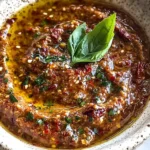 Mediterranean Sun Dried Tomato Garlic Olive Oil Dip