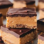No Bake Peanut Butter Buckeye Bars