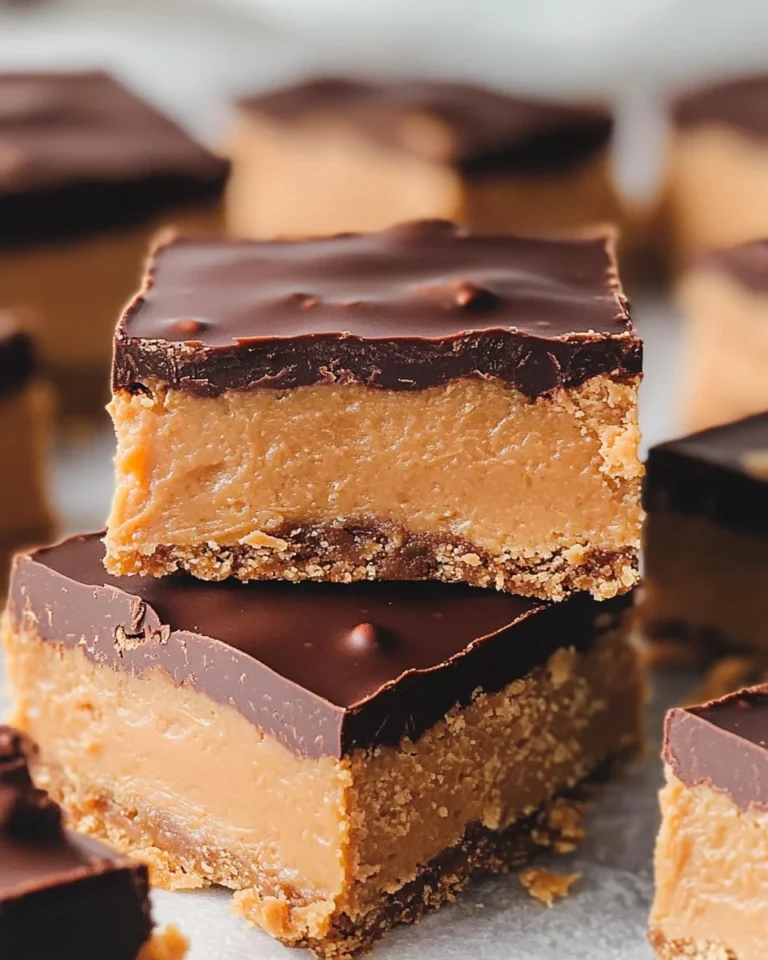 No Bake Peanut Butter Buckeye Bars