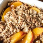 Peach Crisp with Canned Peaches