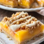 Peach Pie Crumble Bars