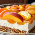 Peach Pretzel Salad Dessert