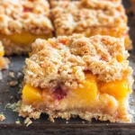 Peaches and Cream Crumble Bars
