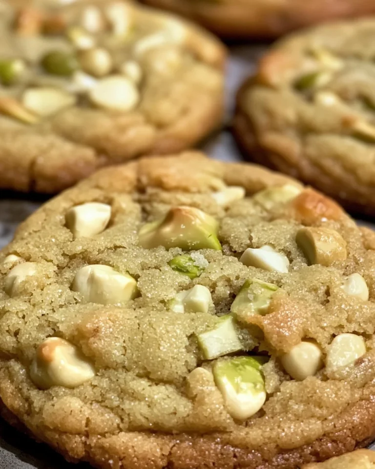 Pistachio & White Chocolate Chip Cookies