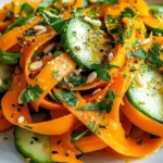 Raw Carrot Ribbon Salad