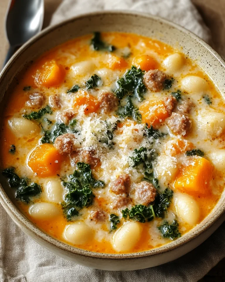 Savory Butternut Squash Gnocchi Soup