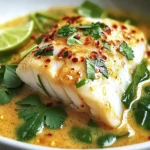 Savory Thai Coconut Lime Poached Cod in Just 25 Minutes